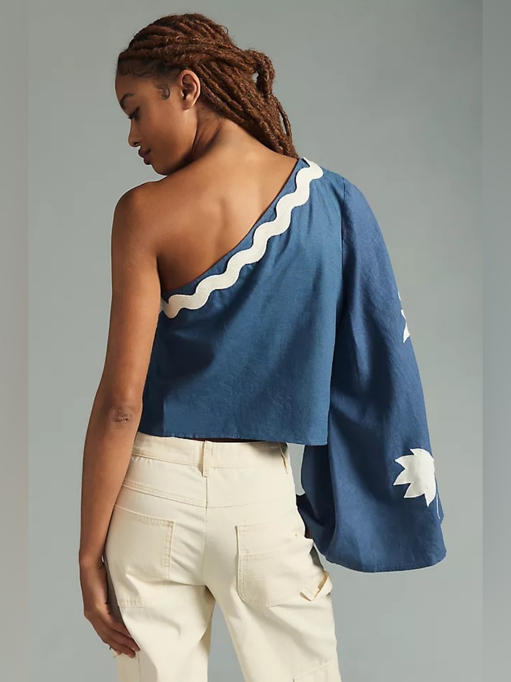 Farm Rio for Anthropologie One Shoulder Top - Picture 2 of 5